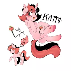 Size: 2560x2560 | Tagged: safe, artist:kattrilogy, derpibooru import, oc, unofficial characters only, pony, unicorn, image, png, simple background, solo, tongue out, white background