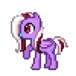 Size: 320x320 | Tagged: artist needed, safe, derpibooru import, oc, oc:lavender sound, unofficial characters only, pegasus, pony, female, image, photo, pixel art, png