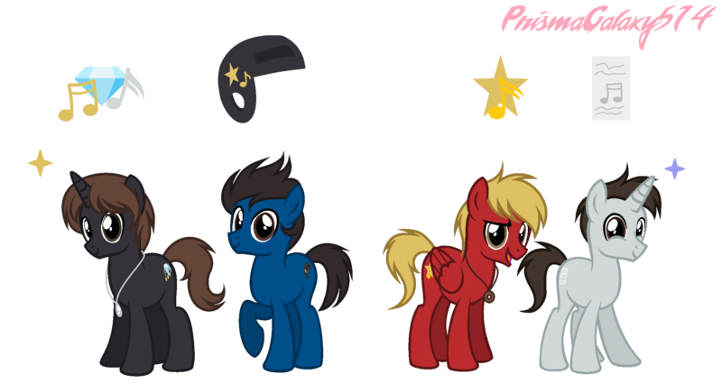 Size: 2265x1233 | Tagged: safe, artist:boringbases, artist:prismagalaxy514, derpibooru import, ponified, earth pony, pegasus, pony, unicorn, band, base used, big time rush, crossover, image, jewelry, necklace, png, solo