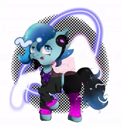 Size: 647x680 | Tagged: safe, artist:samy, artist:samy sandwishowo, derpibooru import, oc, oc:blue harmony, unofficial characters only, earth pony, pony, base used, beard, blue eyes, blue hair, commission, facial hair, glow, image, jpeg, photo, piercing, solo