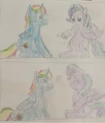 Size: 750x875 | Tagged: safe, artist:powerpup97, derpibooru import, starlight glimmer, alicorn, embarrassed, hunger, hungry, image, jpeg, sketch, starving, stomach growl, stomach noise, traditional art