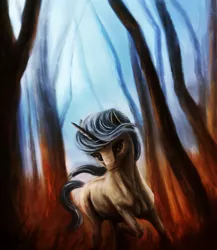 Size: 4662x5368 | Tagged: safe, artist:seven9988, derpibooru import, oc, unicorn, forest, image, painting, png, solo, tree