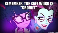 Size: 600x337 | Tagged: suggestive, derpibooru import, edit, edited screencap, screencap, principal abacus cinch, sci-twi, twilight sparkle, equestria girls, friendship games, bad touch, dirty cinch macros, do not want, female, image, implied molestation, jpeg, personal space invasion, principal and student, sexual harassment, text, this will end in jail time, unleash the magic