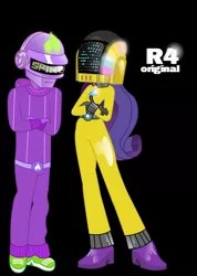 Size: 1280x1799 | Tagged: safe, artist:r4cso2021, derpibooru import, rarity, spike, human, equestria girls, rainbow rocks, daft punk, equestria girls-ified, female, human spike, humanized, image, jpeg, male, shipping, sparity, straight