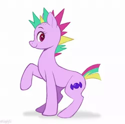 Size: 1088x1084 | Tagged: safe, artist:higgly-chan, derpibooru import, unnamed character, unnamed pony, earth pony, pony, it isn't the mane thing about you, background pony, female, image, jpeg, looking at you, mare, mohawk, mohawks for everypony, smiling, solo