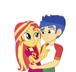 Size: 1280x1205 | Tagged: safe, artist:brightstar40k, derpibooru import, flash sentry, sunset shimmer, equestria girls, equestria girls series, spring breakdown, spoiler:eqg series (season 2), female, flashimmer, image, jpeg, male, shipping, straight