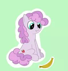 Size: 2752x2888 | Tagged: artist needed, safe, derpibooru import, pearmain worcester, earth pony, pony, background pony, banana, drawthread, female, food, image, mare, png, solo