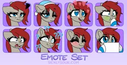Size: 2190x1128 | Tagged: safe, artist:sickly-sour, derpibooru import, oc, oc:ponepony, unofficial characters only, emotes, image, jpeg