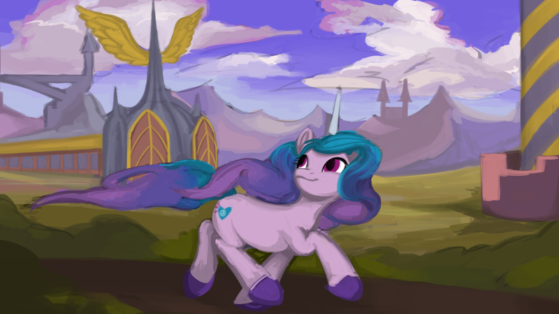 Size: 1920x1080 | Tagged: safe, derpibooru import, izzy moonbow, pony, unicorn, g5, image, png, solo