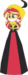 Size: 400x1068 | Tagged: safe, artist:caido58, derpibooru import, sunset shimmer, human, equestria girls, 1000 hours in ms paint, humanized, image, png, simple background, solo, transparent background