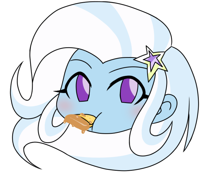 Size: 740x640 | Tagged: safe, artist:batipin, derpibooru import, trixie, equestria girls, crackers, food, image, peanut butter, peanut butter crackers, png, simple background, transparent background