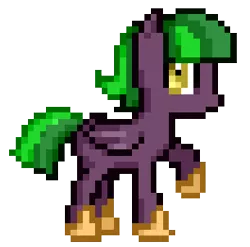 Size: 305x301 | Tagged: safe, artist:anonymous, oc, oc:fruit punch, unofficial characters only, pegasus, pony, female, green mane, guardsmare, image, mare, pegasus oc, png, pony maker, royal guard, simple background, solo, white background, wings, yellow eyes