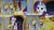 Size: 1280x720 | Tagged: safe, derpibooru import, edit, edited screencap, editor:quoterific, screencap, flam, flim, rarity, pony, unicorn, friendship university, alternate hairstyle, disguise, female, flim flam brothers, hat, image, male, mare, plainity, png, stallion