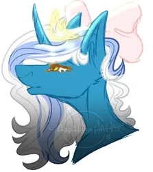 Size: 1280x1436 | Tagged: safe, artist:moonheartarts, derpibooru import, oc, oc:fleurbelle, alicorn, pony, alicorn oc, bow, crown, female, hair bow, horn, image, jewelry, mare, png, regalia, simple background, transparent background, watermark, wings, yellow eyes