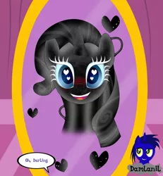 Size: 3840x4154 | Tagged: safe, artist:damlanil, derpibooru import, rarity, latex pony, original species, pony, unicorn, blue sclera, blushing, carousel boutique, comic, cute, female, happy, heart, heart eyes, horn, image, latex, living latex, looking at you, mare, mind control, mirror, open mouth, png, raribetes, rubber, shiny, shiny mane, simple background, smiling, symbiote, text, transformation, vector, wingding eyes