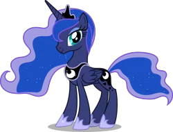 Size: 8000x6084 | Tagged: safe, artist:chrzanek97, derpibooru import, princess luna, alicorn, pony, absurd resolution, crown, female, hoof shoes, image, jewelry, mare, png, regalia, simple background, solo, transparent background, vector
