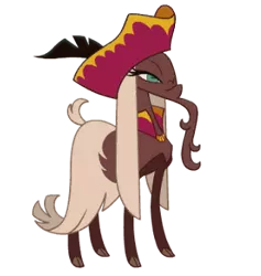 Size: 320x338 | Tagged: safe, derpibooru import, goat, them's fightin' herds, captain bravura, community related, female, image, png, simple background, solo, transparent background