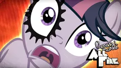 Size: 1280x720 | Tagged: safe, artist:poowis, derpibooru import, twilight sparkle, pony, unicorn, lesson zero, a clockwork orange, clock, cover art, gasping, image, png, shocked, shocked expression, twilight snapple, unicorn twilight