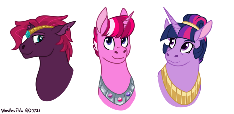 Size: 1280x627 | Tagged: safe, artist:quincydragon, derpibooru import, tempest shadow, twilight sparkle, oc, oc:dawn bubble berry, pony, bust, image, magical lesbian spawn, male, offspring, parent:tempest shadow, parent:twilight sparkle, parents:tempestlight, png, portrait, simple background, transparent background