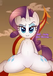 Size: 700x1000 | Tagged: suggestive, artist:lennonblack, derpibooru import, garble, rarity, dragon, pony, both cutie marks, cowgirl position, dragon on pony action, featureless crotch, featureless crotch sex, garbarity, image, interspecies, png, pony on dragon action, prostitution