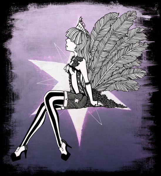 Size: 2784x3047 | Tagged: suggestive, artist:shellah, twilight sparkle, human, abstract background, big crown thingy, burlesque, clothes, costume, dress, element of magic, feather, high heels, humanized, jewelry, jpeg, limited palette, no eyes, regalia, shoes, tights