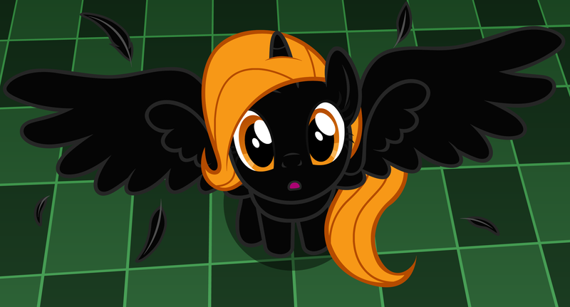 Size: 2854x1536 | Tagged: safe, artist:badumsquish, derpibooru import, part of a set, oc, oc:theme, ponified, unofficial characters only, alicorn, pony, derpibooru, april fools, april fools 2021, badumsquish's kitties, derpibooru exclusive, derpibooru ponified, feather, female, illusion, image, looking at you, looking up, mare, meta, onomatopoeia, png, pomf, sitting, solo, species swap, stars, surprised, twibooru theme illusion