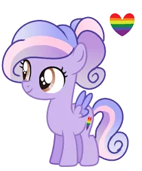 Size: 716x864 | Tagged: safe, artist:venomous-cookietwt, derpibooru import, pegasus, pony, female, filly, image, offspring, parent:princess cadance, parent:rainbow blaze, png, simple background, solo, transparent background