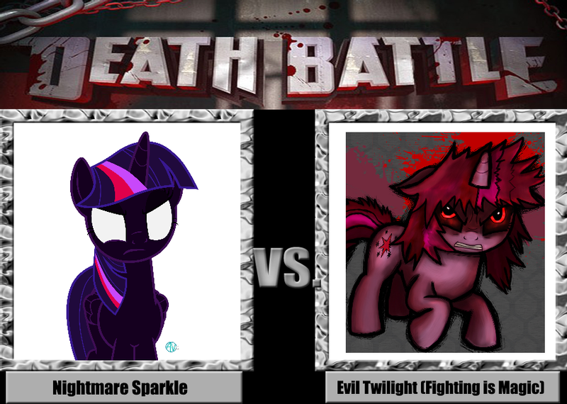 Size: 897x639 | Tagged: safe, derpibooru import, twilight sparkle, twilight sparkle (alicorn), alicorn, unicorn, fighting is magic, angry, death battle, evil, evil twilight, exploitable meme, fury, image, meme, nightmare twilight, nightmarified, png, rage, red eyes, unicorn twilight, white eyes