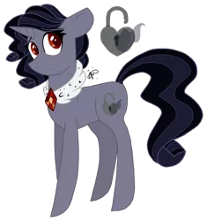 Size: 1341x1425 | Tagged: safe, artist:gallantserver, derpibooru import, oc, oc:nightengale, pony, unicorn, female, image, mare, offspring, parent:king sombra, parent:rarity, parents:sombrarity, png, solo