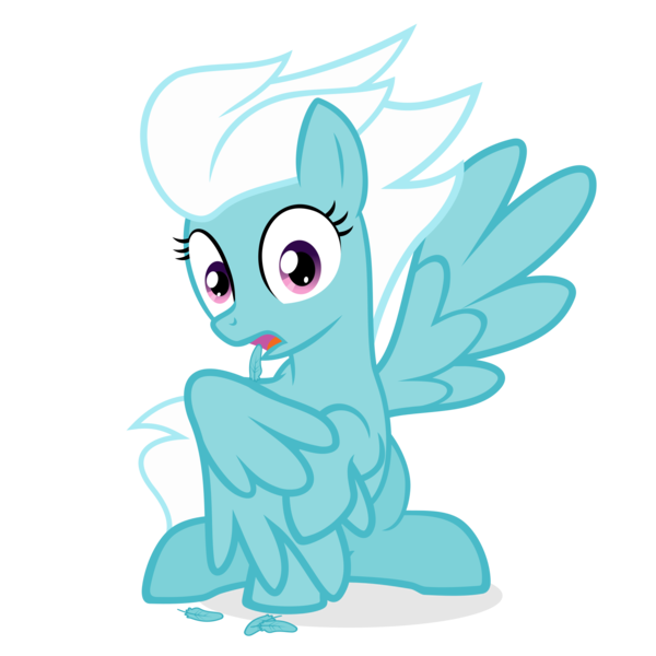 Size: 1800x1800 | Tagged: safe, artist:the smiling pony, derpibooru import, fleetfoot, pegasus, pony, .svg available, feather, grooming, image, looking at you, png, preening, solo, spread wings, surprised, vector, wide eyes, wings