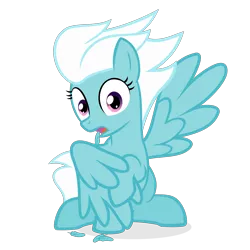 Size: 1800x1800 | Tagged: safe, artist:the smiling pony, derpibooru import, fleetfoot, pegasus, pony, .svg available, feather, grooming, image, looking at you, png, preening, solo, spread wings, surprised, vector, wide eyes, wings