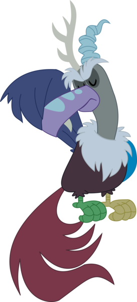 Size: 6719x14753 | Tagged: safe, artist:cosmic-dash, derpibooru import, discord, bird, twilight's kingdom, 2014, absurd resolution, birdified, discobird, eyes closed, grooming, image, male, png, preening, simple background, solo, species swap, transparent background, vector