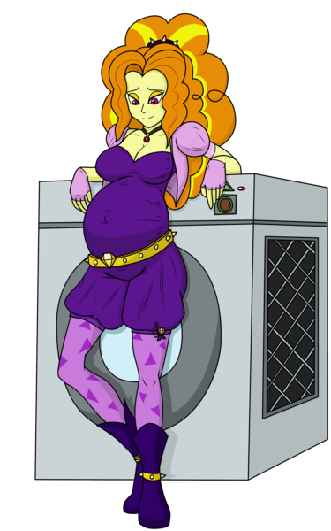 Size: 2500x4000 | Tagged: safe, artist:thenypod4, artist:valtorgun-le-grand, color edit, derpibooru import, edit, adagio dazzle, equestria girls, boots, clothes, colored, female, fingerless gloves, gloves, image, png, pregnant, shoes, simple background, smiling, solo, transparent background, washing machine