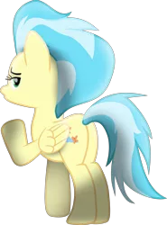 Size: 8050x10880 | Tagged: safe, artist:lincolnbrewsterfan, derpibooru import, misty fly, pegasus, pony, grannies gone wild, my little pony: the movie, .svg available, 3/4 view, absurd file size, bedroom eyes, blowing a kiss, butt, derpibooru exclusive, female, folded wings, highlights, image, inkscape, lidded eyes, looking at you, looking back, looking back at you, mare, missing accessory, movie accurate, moviefied, no clothes, out of context, plot, png, raised hoof, raised tail, rear view, shading, show moviefied, tail, vector, wings, wonderbolts
