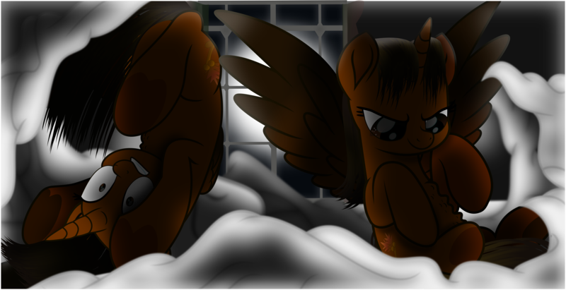 Size: 13250x6808 | Tagged: safe, artist:lincolnbrewsterfan, banned from derpibooru, deleted from derpibooru, oc, oc:nocturnal vision, ponified, alicorn, pony, my little pony: the movie, .svg available, absurd file size, absurd resolution, alicorn oc, bed, bedroom, belly, belly rubbing, big eyes, blanket, curled up, curtain, curtains, dark, darkness, derpibooru exclusive, determined smile, duality, enjoying, enjoyment, face your fears, fear, female, flopped over, folded wings, freakout, frog (hoof), gritted teeth, hair, happy, headstand, holding stomach, horn, hunger, hungry, image, looking down, looking forward, lying down, mane, messy hair, messy mane, movie accurate, night, panic, panicking, personal, pillow, png, ponysona, prone, real life inspired, realistic mane, scared, self ponidox, sheet, shrunken pupils, sitting, slasher smile, smiling, spread wings, starving, stomach, stomach bulges, stomach growl, stomach noise, tail, underhoof, varying degrees of want, vector, window, wings