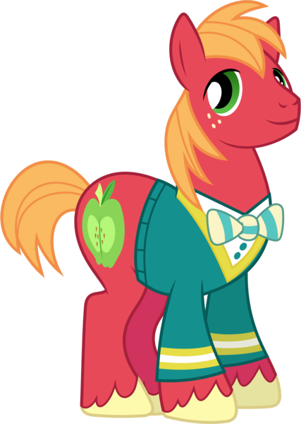 Size: 4530x6370 | Tagged: safe, artist:90sigma, derpibooru import, big macintosh, earth pony, pony, clothes, image, male, png, ponytones outfit, simple background, solo, stallion, transparent background, vector