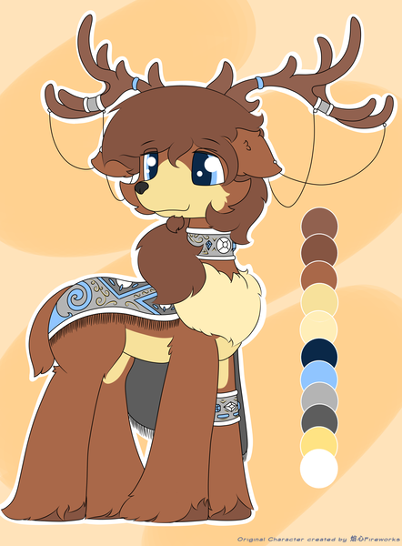 Size: 1849x2511 | Tagged: safe, artist:fireworks sea, derpibooru import, oc, deer, deer pony, original species, pony, image, png, reference sheet