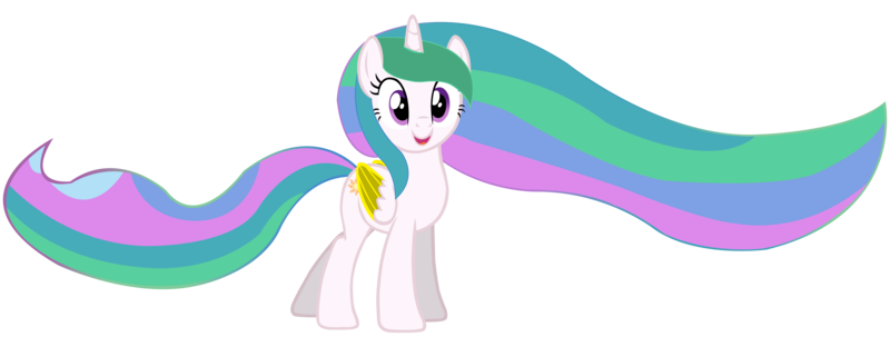 Size: 7500x2921 | Tagged: safe, artist:laszlvfx, derpibooru import, princess celestia, pony, absurd resolution, image, png, simple background, solo, transparent background, two toned wings, vector, wings