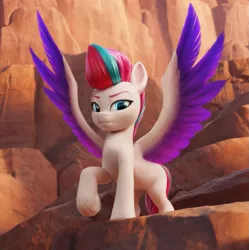 Size: 929x934 | Tagged: safe, derpibooru import, screencap, zipp storm, pegasus, pony, my little pony: a new generation, spoiler:my little pony: a new adventure, cropped, female, g5, image, png, redesign, redraw, solo
