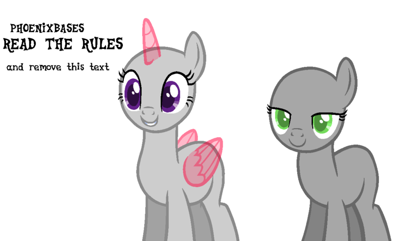 Size: 1204x720 | Tagged: safe, artist:kingbases, derpibooru import, oc, unofficial characters only, alicorn, earth pony, pony, alicorn oc, bald, base, bedroom eyes, duo, earth pony oc, eyelashes, female, grin, horn, image, mare, png, simple background, smiling, transparent background, wings