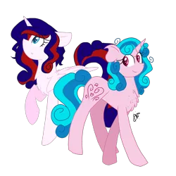 Size: 1772x1772 | Tagged: safe, artist:gallantserver, derpibooru import, oc, oc:vanilla blossom, oc:vanilla cherry blossom, unofficial characters only, alicorn, pony, unicorn, female, image, mare, parent:princess celestia, parent:princess platinum, png, simple background, transparent background