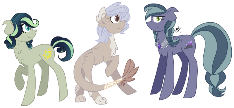 Size: 2818x1297 | Tagged: safe, artist:gallantserver, derpibooru import, oc, oc:amethyst pie, oc:medley, oc:merry dapperpaws, unofficial characters only, earth pony, hybrid, pony, image, interspecies offspring, magical lesbian spawn, offspring, parent:capper, parent:capper dapperpaws, parent:coloratura, parent:limestone pie, parent:rarity, parent:songbird serenade, parent:trenderhoof, parents:capperity, parents:trenderstone, png, simple background, transparent background