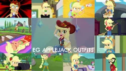 Size: 1280x721 | Tagged: safe, derpibooru import, edit, edited screencap, editor:quoterific, screencap, applejack, rainbow dash, dance magic, eqg summertime shorts, equestria girls, equestria girls (movie), equestria girls series, five to nine, forgotten friendship, friendship games, friendship through the ages, i'm on a yacht, make up shake up, movie magic, rainbow rocks, shake things up!, sunset's backstage pass!, super squad goals, spoiler:eqg series (season 2), spoiler:eqg specials, applejack's hat, belly button, clothes, cowboy hat, cute, cutie mark, cutie mark on clothes, dance magic (song), denim skirt, eyes closed, fall formal outfits, geode of super strength, hat, image, jackabetes, jewelry, magical geodes, midriff, music festival outfit, necklace, open mouth, png, ponied up, skirt, smiling