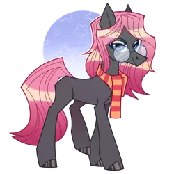 Size: 1024x1024 | Tagged: safe, artist:sadelinav, derpibooru import, oc, oc:soulful mirror, pegasus, pony, clothes, female, glasses, image, mare, png, scarf, solo