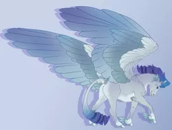 Size: 3151x2382 | Tagged: safe, artist:seffiron, derpibooru import, oc, oc:stormfall, pegasus, pony, colored wings, image, magical lesbian spawn, male, multicolored wings, offspring, parent:rainbow dash, parent:rarity, parents:raridash, png, solo, stallion, winged hooves, wings