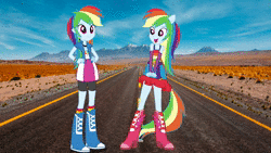 Size: 1280x720 | Tagged: suggestive, rainbow dash, pegasus, equestria girls, equestria girls series, forgotten friendship, friendship games, legend of everfree, my little pony: pony life, rainbow rocks, rollercoaster of friendship, spring breakdown, sunset's backstage pass!, spoiler:eqg series (season 2), animated, image, mp4, rainbow dash's house, road, self paradox, this is why aliens won't talk to us, vore, wat