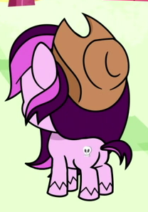 Size: 208x298 | Tagged: safe, derpibooru import, screencap, pony, how applejack got her hat back, my little pony: pony life, spoiler:pony life s01e04, butt, cropped, image, lilith (character), plot, png