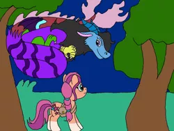 Size: 1032x774 | Tagged: safe, derpibooru import, oc, oc:aqua breeze, draconequus, earth pony, g5, spoiler:g5, environment art, image, jpeg, sunny