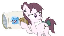 Size: 800x450 | Tagged: safe, artist:djmatinext, derpibooru import, edit, trixie, oc, oc:lessan, earth pony, pony, unicorn, stranger than fan fiction, body pillow, female oc, image, photo, pillow, png, ropes, simple background, solo, transparent background, you know for kids