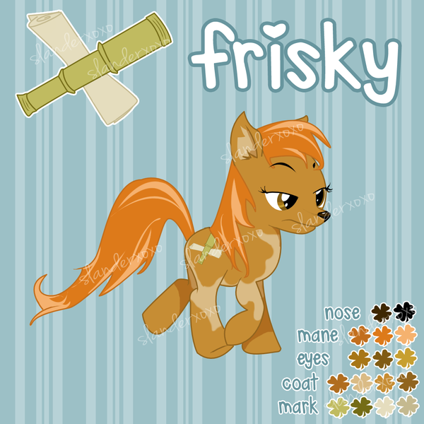 Size: 1074x1074 | Tagged: safe, artist:slanderxoxo, derpibooru import, oc, oc:frisky, fox, fox pony, hybrid, cutie mark, image, png, solo